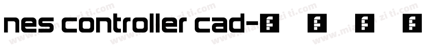 nes controller cad字体转换